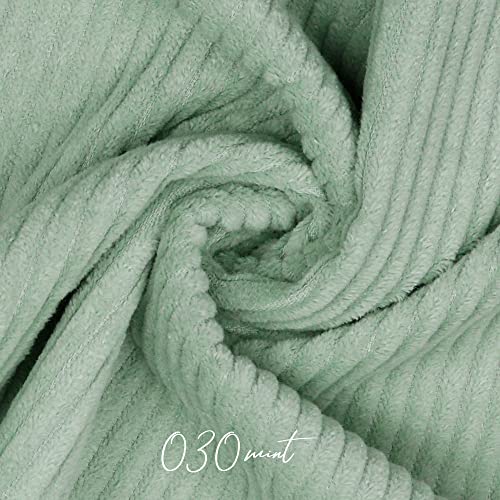 Breitcord gewaschen Cord 4,5W | viele Farben | ab 50 cm (Mint) von Verhees Textiles