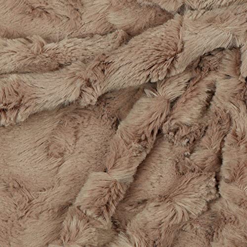 Kunstfell | Fellimitat | verschiedene Farben | Meterware | für Kissen, Bekleidung ... (old blush) von Verhees Textiles