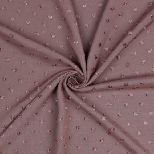 Viskose-Stoff Webware Viskosestoff Blusenstoff | DOBBY | Ökotex | 4 Farben | ab 50x140cm Meterware (old blush) von Verhees Textiles
