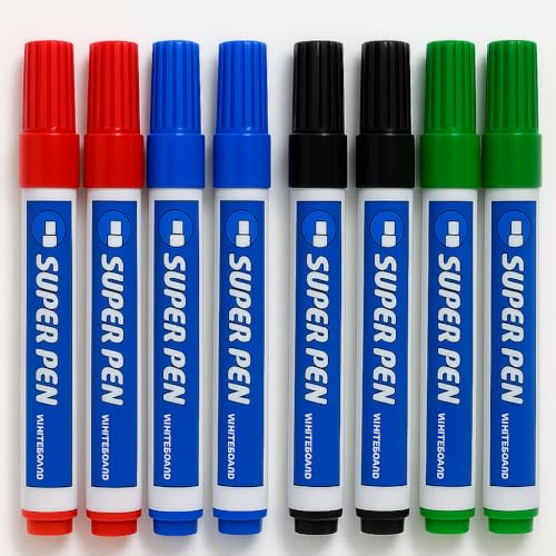 Whiteboard Marker dünn abwischbar – 8er Set Non Permanent Folienstifte | Flipchart Stifte trocken abwischbar – langlebige Whiteboardstifte für Schule, Büro, Präsentation, Meeting, Uni Whiteboard Marker dünn abwischbar – 8er Set Non Permanent Folienstifte | Flipchart Stifte trocken abwischbar – langlebige Whiteboardstifte für Schule, Büro, Präsentation, Meeting, Uni von Verk Group