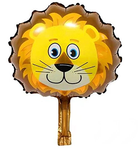 Mini-Folien-LUFTballon 'Lion-Head / Löwen-Kopf', ca. 30 x 34 cm von amscan