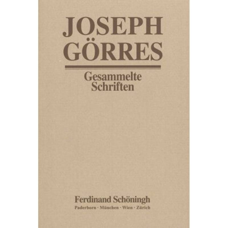 Gesammelte Schriften: Bd.17/3 Der Dom Von Köln Und Das Münster Von Straßburg - Joseph Görres, Gebunden von Verlag Ferdinand Schöningh