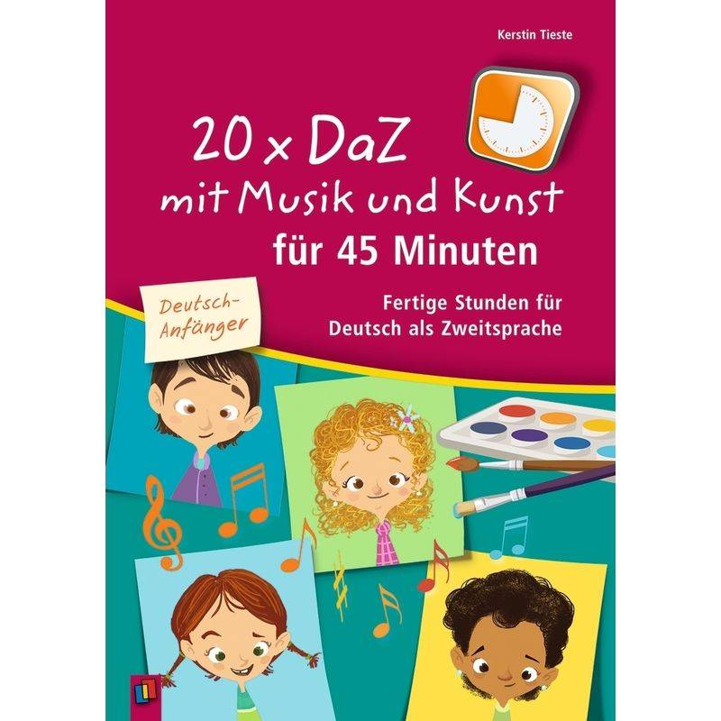 20 X Daz Mit Musik Und Kunst Für 45 Minuten - Für Deutsch-Anfänger - Kerstin Tieste, Kartoniert (TB) von Verlag an der Ruhr