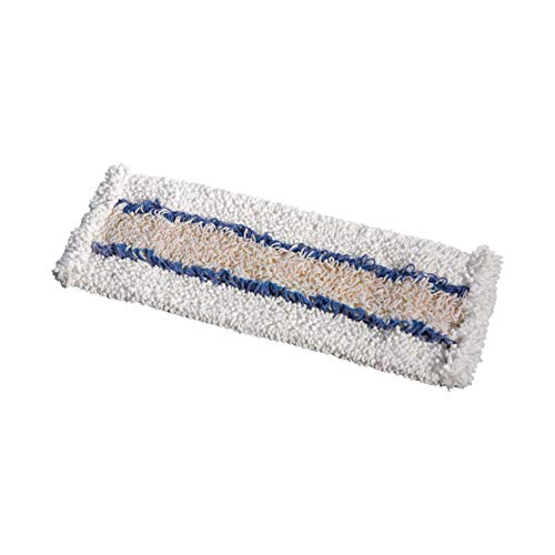 Vermop Mop, Feuchtwischbezug, PES, Bw, Weiß, Blau, 40 cm von Vermop
