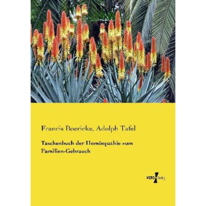 Taschenbuch Der Homöopathie Zum Familien-Gebrauch - Francis Boericke, Adolph Tafel, Kartoniert (TB) von Vero Verlag in hansebooks GmbH