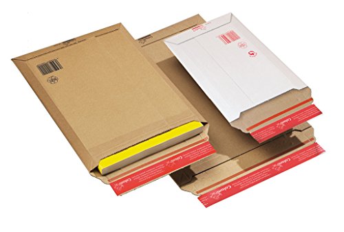 Versandtasche aus Wellpappe, CP 010.08, Menge: 100 Stück, Farbe: braun, Maxibrief, Karton von Verpackung Mühlan