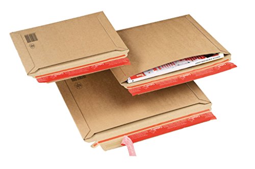 Versandtasche mit Querbefüllung aus Wellpappe, CP 015.02, Menge: 100 Stück, Farbe: braun, Maxibrief, Karton von Verpackung Mühlan