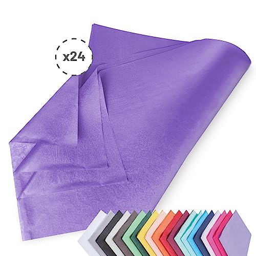 Verpackungswelt Seidenpapier 24 Blätter | 76x50 cm | Buntes Transparentpapier ideal als Verpackungsmaterial & Geschenkpapier | Papier zum Basteln | Schöne Dekoration | Bastelpapier in Flieder Verpackungswelt Seidenpapier 24 Blätter | 76x50 cm | Buntes Transparentpapier ideal als Verpackungsmaterial & Geschenkpapier | Papier zum Basteln | Schöne Dekoration | Bastelpapier in Flieder von Verpackungswelt
