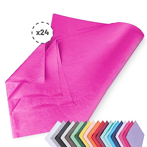 Verpackungswelt Seidenpapier 24 Blätter | 76x50 cm | Buntes Transparentpapier ideal als Verpackungsmaterial & Geschenkpapier | Papier zum Basteln | Schöne Dekoration | Bastelpapier in Pink Verpackungswelt Seidenpapier 24 Blätter | 76x50 cm | Buntes Transparentpapier ideal als Verpackungsmaterial & Geschenkpapier | Papier zum Basteln | Schöne Dekoration | Bastelpapier in Pink von Verpackungswelt