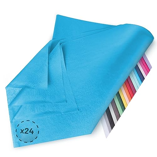 Verpackungswelt Seidenpapier 24 Blätter | 76x50 cm | Buntes Transparentpapier ideal als Verpackungsmaterial & Geschenkpapier | Papier zum Basteln | Schöne Dekoration | Bastelpapier in Türkis Verpackungswelt Seidenpapier 24 Blätter | 76x50 cm | Buntes Transparentpapier ideal als Verpackungsmaterial & Geschenkpapier | Papier zum Basteln | Schöne Dekoration | Bastelpapier in Türkis von Verpackungswelt