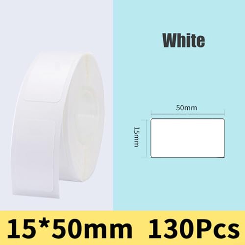 Professionelle Thermo-Etiketten für Zuhause und Büro, Aufkleberpapier (12 x 40 mm (15 x 50 (130 Stück)) von VersaGenius