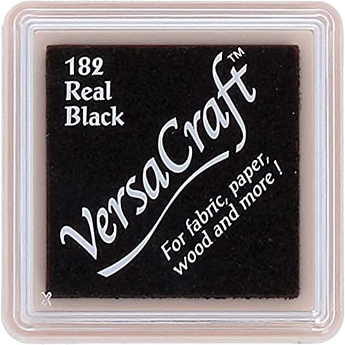 Tsukineko VersaCraft vks-182 Stempel Stoff, kleiner Cube 25 x 25 mm Real schwarz von Artemio
