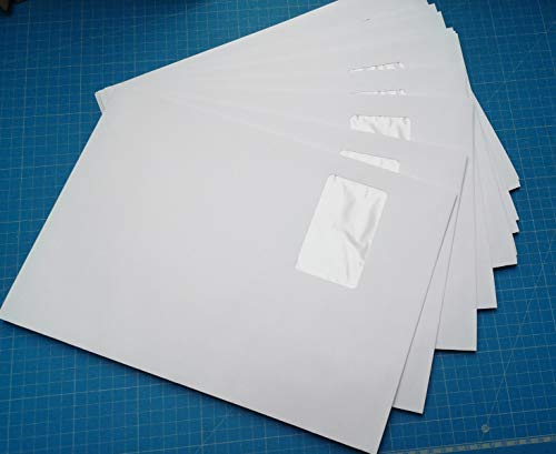 125 Versandtaschen Briefumschläge DINC4 229x324 mm Querbefüllung mit Fenster weiss 079 von Versandpappe