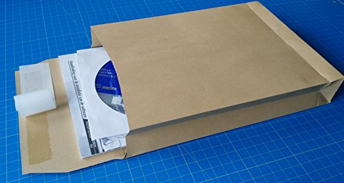 50 Faltentaschen Versandtaschen DIN B5 176 x 250 x 40 mm braun 120 g/m² 50 Faltentaschen Versandtaschen DIN B5 176 x 250 x 40 mm braun 120 g/m² von Versandpappe