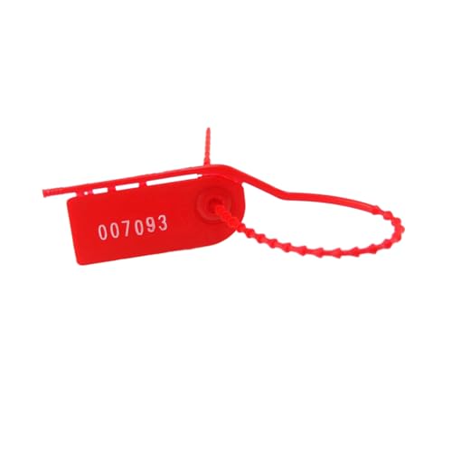 100 Stück, 210mm, zufällige Seriennummern, manipulationssichere Kunststoffsiegel für Feuerlöscher, Schuhe, Kleidung 100 Stück, 210mm, zufällige Seriennummern, manipulationssichere Kunststoffsiegel für Feuerlöscher, Schuhe, Kleidung von Veruying