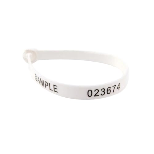100 Stück, zufällig nummerierte, bunte, festziehende, selbstsichernde Sicherheitsplomben aus Kunststoff für Container-LKWs, Länge 248mm 100 Stück, zufällig nummerierte, bunte, festziehende, selbstsichernde Sicherheitsplomben aus Kunststoff für Container-LKWs, Länge 248mm von Veruying