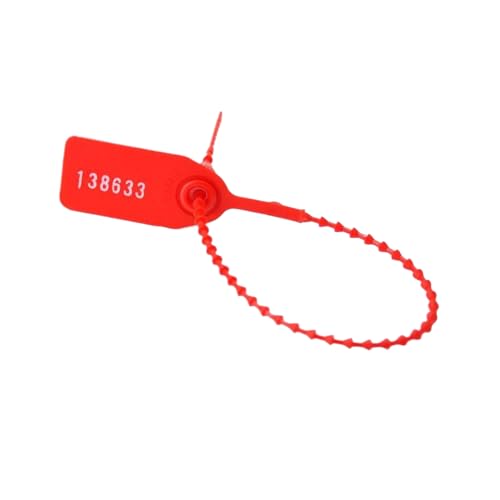 100 Stück 250mm Kunststoff-Sicherheitssiegel, Feuerlöscher, zufällig nummerierte Etiketten, manipulationssichere Versandetiketten 100 Stück 250mm Kunststoff-Sicherheitssiegel, Feuerlöscher, zufällig nummerierte Etiketten, manipulationssichere Versandetiketten von Veruying