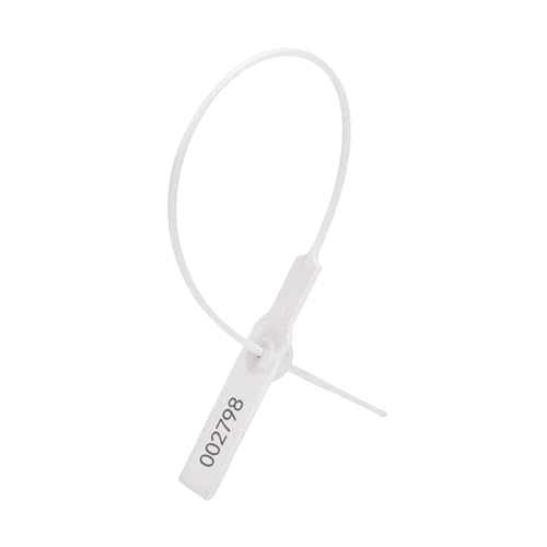 100 Stück 290mm manipulationssichere Etiketten für Feuerlöscher, Kunststoff-Sicherheitssiegeletiketten mit zufälliger Nummer für Kleidung, Schuhe, Taschen 100 Stück 290mm manipulationssichere Etiketten für Feuerlöscher, Kunststoff-Sicherheitssiegeletiketten mit zufälliger Nummer für Kleidung, Schuhe, Taschen von Veruying