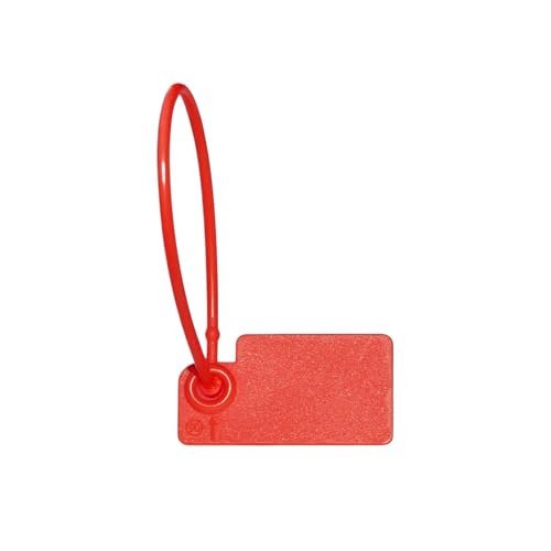 100 Stück Kleideranhänger aus Kunststoff, selbstsichernde Sicherheitsetiketten mit Markenlogo für Schuhe, Länge 160mm 100 Stück Kleideranhänger aus Kunststoff, selbstsichernde Sicherheitsetiketten mit Markenlogo für Schuhe, Länge 160mm von Veruying