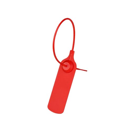 100 Stück Kunststoff-Sicherheitssiegel, selbstsichernde Etiketten zum Aufhängen von Etiketten für Kleidung, Schuhe, Taschen, Länge 300mm 100 Stück Kunststoff-Sicherheitssiegel, selbstsichernde Etiketten zum Aufhängen von Etiketten für Kleidung, Schuhe, Taschen, Länge 300mm von Veruying