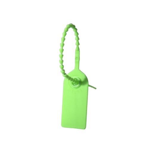 100 Stück Markenlogo aus Kunststoff, manipulationssichere Siegeletiketten für Kleidung, Schuhe, Taschen, Länge 180mm 100 Stück Markenlogo aus Kunststoff, manipulationssichere Siegeletiketten für Kleidung, Schuhe, Taschen, Länge 180mm von Veruying