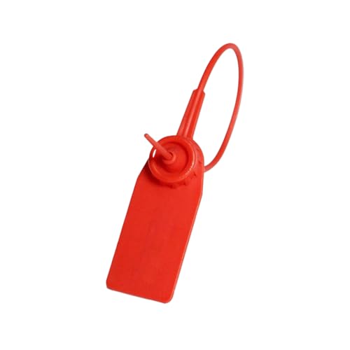 100 Stück selbstsichernde Sicherheits-Hängeetiketten aus Kunststoff für Kleidung, Schuhe, Versand-LKWs, Länge 180mm 100 Stück selbstsichernde Sicherheits-Hängeetiketten aus Kunststoff für Kleidung, Schuhe, Versand-LKWs, Länge 180mm von Veruying
