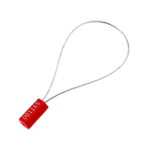 20 Stück 300mm verzinkter Edelstahldraht, manipulationssichere Sicherheitsplombenanhänger mit Zufallszahlen für Container-LKWs 20 Stück 300mm verzinkter Edelstahldraht, manipulationssichere Sicherheitsplombenanhänger mit Zufallszahlen für Container-LKWs von Veruying