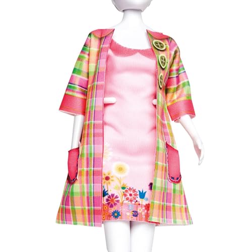 DRESS YOUR DOLL Mini Schneiderpuppe Nähset Anfänger Mit Stoff BETTY MADRAS Modepuppen Kleidung Nähen Lernen für Kinder Kreatives Hobby für Zuhause ca. 30 x 39 cm Modedesign Puppe Fashion Design Kit DRESS YOUR DOLL Mini Schneiderpuppe Nähset Anfänger Mit Stoff BETTY MADRAS Modepuppen Kleidung Nähen Lernen für Kinder Kreatives Hobby für Zuhause ca. 30 x 39 cm Modedesign Puppe Fashion Design Kit von Vervaco