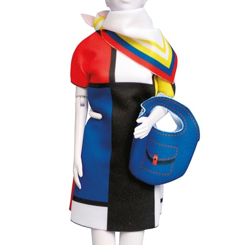 DRESS YOUR DOLL Mini Schneiderpuppe Nähset Anfänger Mit Stoff MONDRIAAN Modepuppen Kleidung Nähen Lernen für Kinder Kreatives Hobby für Zuhause ca. 30 x 39 cm Modedesign Puppe Fashion Design Kit DRESS YOUR DOLL Mini Schneiderpuppe Nähset Anfänger Mit Stoff MONDRIAAN Modepuppen Kleidung Nähen Lernen für Kinder Kreatives Hobby für Zuhause ca. 30 x 39 cm Modedesign Puppe Fashion Design Kit von Vervaco
