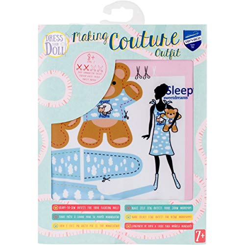 DRESS YOUR DOLL Mini Schneiderpuppe Nähset Anfänger Mit Stoff SÜSSE TRÄUME Modepuppen Kleidung Nähen Lernen für Kinder Kreatives Hobby für Zuhause ca. 30 x 39 cm Modedesign Puppe Fashion Design Kit DRESS YOUR DOLL Mini Schneiderpuppe Nähset Anfänger Mit Stoff SÜSSE TRÄUME Modepuppen Kleidung Nähen Lernen für Kinder Kreatives Hobby für Zuhause ca. 30 x 39 cm Modedesign Puppe Fashion Design Kit von Vervaco