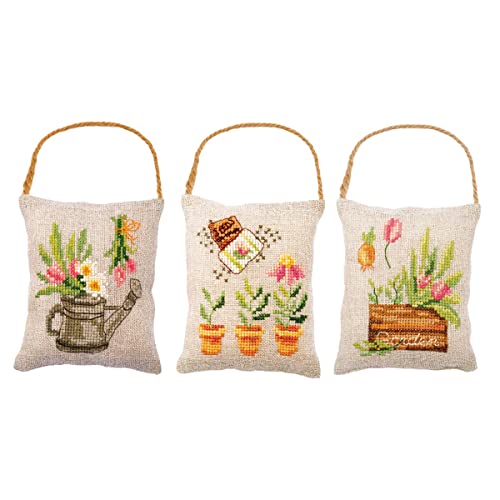 Vervaco Zählmusterpackung Hängeornament Gezählter Kreuzstich Stickpackungen Garten 3er DIY Basteln Erwachsene Kreativ Set 11 x 13 cm Stickset für Anfänger Handarbeit Zubehör Geschenkset Vervaco Zählmusterpackung Hängeornament Gezählter Kreuzstich Stickpackungen Garten 3er DIY Basteln Erwachsene Kreativ Set 11 x 13 cm Stickset für Anfänger Handarbeit Zubehör Geschenkset von Vervaco