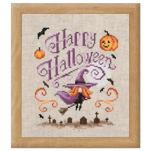 VERVACO Gezählter Kreuzstich Stickpackungen DIY Stickbilder FRÖHLICHES HALLOWEEN Wanddekoration Handarbeit Set für Erwachsene Kreatives Handwerk ca. 15 x 18 cm Kreuzstichbilder Set Hausdeko VERVACO Gezählter Kreuzstich Stickpackungen DIY Stickbilder FRÖHLICHES HALLOWEEN Wanddekoration Handarbeit Set für Erwachsene Kreatives Handwerk ca. 15 x 18 cm Kreuzstichbilder Set Hausdeko von Vervaco