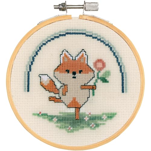 VERVACO Gezählter Kreuzstich Stickpackungen DIY Stickbilder mit Stickrahmen Akita with flower Wanddekoration Handarbeit Set für Erwachsene Kreatives ca. 10 x 10 cm Kreuzstichbilder Set Hausdeko VERVACO Gezählter Kreuzstich Stickpackungen DIY Stickbilder mit Stickrahmen Akita with flower Wanddekoration Handarbeit Set für Erwachsene Kreatives ca. 10 x 10 cm Kreuzstichbilder Set Hausdeko von Vervaco