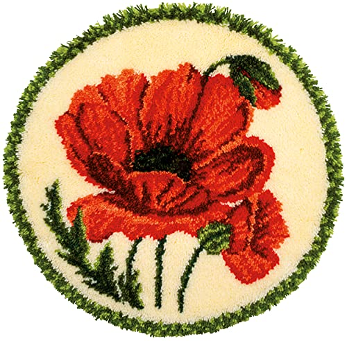 VERVACO Knüpfteppich Set DIY Handarbeit Set Knüpfset für Anfänger MOHNBLUME Teppich zum Selber Knüpfen Basteln Erwachsene Kreativ 70 x 70 cm Latch Hook Kit Knüpfhaken Zubehör Haus Dekoration VERVACO Knüpfteppich Set DIY Handarbeit Set Knüpfset für Anfänger MOHNBLUME Teppich zum Selber Knüpfen Basteln Erwachsene Kreativ 70 x 70 cm Latch Hook Kit Knüpfhaken Zubehör Haus Dekoration von Vervaco