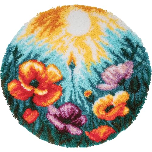 VERVACO Knüpfteppich Set DIY Handarbeit Set Knüpfset für Anfänger MOHNBLUMEN Teppich zum Selber Knüpfen Basteln Erwachsene Kreativ ca. 67 x 67 cm Latch Hook Kit Knüpfhaken Zubehör Haus Dekoration VERVACO Knüpfteppich Set DIY Handarbeit Set Knüpfset für Anfänger MOHNBLUMEN Teppich zum Selber Knüpfen Basteln Erwachsene Kreativ ca. 67 x 67 cm Latch Hook Kit Knüpfhaken Zubehör Haus Dekoration von Vervaco