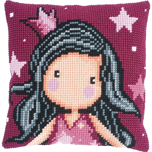 VERVACO Kreuzstich Stickpackungen Kissen Stickerei Set Anfänger Vorgedruckt Gorjuss Dreaming DIY Set Kreativ Set Für Erwachsene Dekoratives Kissen ca. 40 x 40 cm Bastelset Handwerker Haus Dekoration VERVACO Kreuzstich Stickpackungen Kissen Stickerei Set Anfänger Vorgedruckt Gorjuss Dreaming DIY Set Kreativ Set Für Erwachsene Dekoratives Kissen ca. 40 x 40 cm Bastelset Handwerker Haus Dekoration von Vervaco
