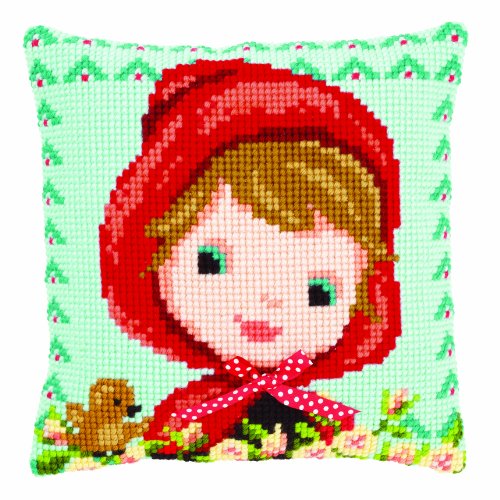 VERVACO Kreuzstich Stickpackungen Kissen Stickerei Set Anfänger Vorgedruckt Rotkäppchen DIY Set Kreativ Set Für Erwachsene Dekoratives Kissen ca. 40 x 40 cm Bastelset Handwerker Haus Dekoration VERVACO Kreuzstich Stickpackungen Kissen Stickerei Set Anfänger Vorgedruckt Rotkäppchen DIY Set Kreativ Set Für Erwachsene Dekoratives Kissen ca. 40 x 40 cm Bastelset Handwerker Haus Dekoration von Vervaco