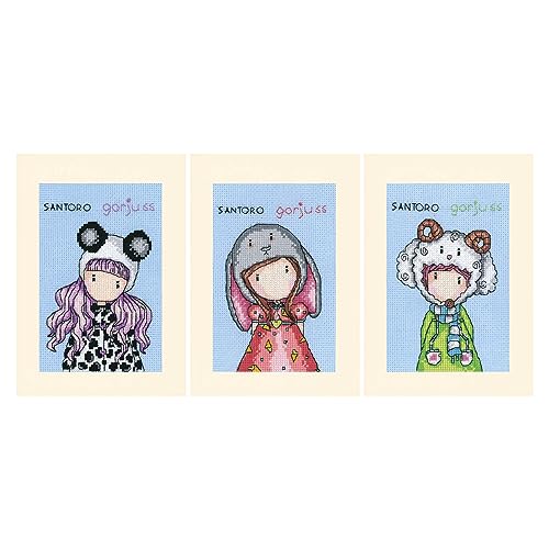 VERVACO Gezählter Kreuzstich Stickpackungen Grußkarten zum Selbstgestalten Gorjuss 3er DIY Postkarten Erwachsene Sticken Bastel ca. 10,5 x 15 cm Stickset für Anfänger Kreatives Geschenk VERVACO Gezählter Kreuzstich Stickpackungen Grußkarten zum Selbstgestalten Gorjuss 3er DIY Postkarten Erwachsene Sticken Bastel ca. 10,5 x 15 cm Stickset für Anfänger Kreatives Geschenk von Vervaco