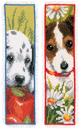 VERVACO Lesezeichen Kreuzstich Stickpackungen Gezählter Kreuzstich Set Hunde 2er DIY Set Erwachsene Sticken Lesen Zubehör Geschenk Zählmusterpackung ca. 6 x 20 cm Stickset für Anfänger VERVACO Lesezeichen Kreuzstich Stickpackungen Gezählter Kreuzstich Set Hunde 2er DIY Set Erwachsene Sticken Lesen Zubehör Geschenk Zählmusterpackung ca. 6 x 20 cm Stickset für Anfänger von Vervaco