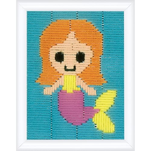 VERVACO Stickbilder für Kinder Langstich Set MEERJUNGFRAU Stickset für Anfänger Bastelset Handwerker ca. 12,5 x 16 cm Kreatives Nähset für Kinder DIY Sticken Set Kreatives Geschenk VERVACO Stickbilder für Kinder Langstich Set MEERJUNGFRAU Stickset für Anfänger Bastelset Handwerker ca. 12,5 x 16 cm Kreatives Nähset für Kinder DIY Sticken Set Kreatives Geschenk von Vervaco