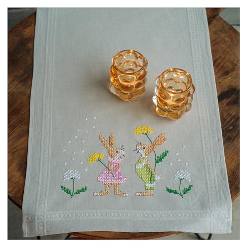 VERVACO Stickpackung Kreuzstich Set Vorgedruckt Tischläufer Osterhasen Stickdecken Vorgezeichnet DIY Basteln Erwachsene Kreativ Stickläufer zum Selbersticken 40 x 100 cm Stickset Weihnachten VERVACO Stickpackung Kreuzstich Set Vorgedruckt Tischläufer Osterhasen Stickdecken Vorgezeichnet DIY Basteln Erwachsene Kreativ Stickläufer zum Selbersticken 40 x 100 cm Stickset Weihnachten von Vervaco
