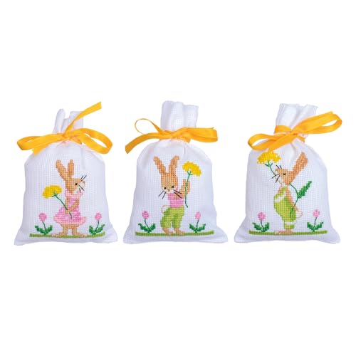 VERVACO Zählmusterpackung Stickset Säckchen Osterhasen 3er DIY Ostern Gezählter Kreuzstich Stickpackungen Basteln Erwachsene Kreativ Set 8 x 12 cm Stickset für Anfänger Stoffbeutel zum Sticken VERVACO Zählmusterpackung Stickset Säckchen Osterhasen 3er DIY Ostern Gezählter Kreuzstich Stickpackungen Basteln Erwachsene Kreativ Set 8 x 12 cm Stickset für Anfänger Stoffbeutel zum Sticken von Vervaco
