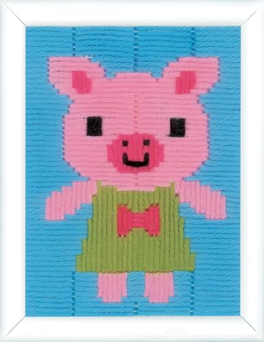 Vervaco Stickbilder für Kinder Langstich Set SCHWEINCHEN Stickset für Anfänger Bastelset Handwerker ca. 12,5 x 16 cm Kreatives Nähset für Kinder DIY Sticken Set Kreatives Geschenk Vervaco Stickbilder für Kinder Langstich Set SCHWEINCHEN Stickset für Anfänger Bastelset Handwerker ca. 12,5 x 16 cm Kreatives Nähset für Kinder DIY Sticken Set Kreatives Geschenk von Vervaco