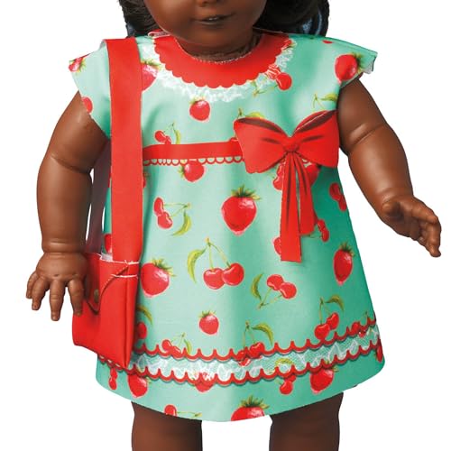 VERVACO Couture Outfit Making Set: Cecily Strawberry, Polyester, Multicolor, für 45 cm Puppe von Vervaco