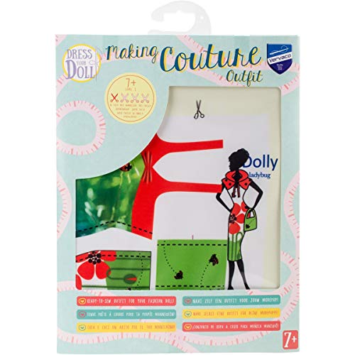 Vervaco Couture Outfit Making Set: Dolly Ladybug, Fits any 29cm Fashion doll von Vervaco