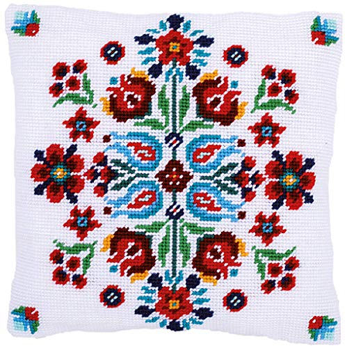 Vervaco Gobelin Stickpackung Kissen Stickset Erwachsene Kissenbezug FOLKLORE Stickerei Set Anfänger Vorgedruckt Kreuzstichkissen Kreatives Handwerk ca. 40 x 40 cm Dekoratives Kissen DIY Geschenkset Vervaco Gobelin Stickpackung Kissen Stickset Erwachsene Kissenbezug FOLKLORE Stickerei Set Anfänger Vorgedruckt Kreuzstichkissen Kreatives Handwerk ca. 40 x 40 cm Dekoratives Kissen DIY Geschenkset von Vervaco