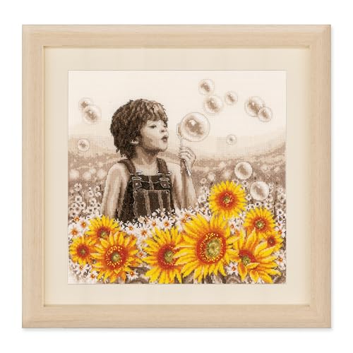 Vervaco Gezählter Kreuzstich Stickpackungen DIY Stickbilder Kleiner Junge mit Sonnenblumen Wanddekoration Handarbeit Set für Erwachsene Kreatives Handwerk ca. 33 x 33 cm Kreuzstichbilder Set Hausdeko Vervaco Gezählter Kreuzstich Stickpackungen DIY Stickbilder Kleiner Junge mit Sonnenblumen Wanddekoration Handarbeit Set für Erwachsene Kreatives Handwerk ca. 33 x 33 cm Kreuzstichbilder Set Hausdeko von Vervaco