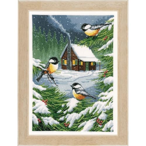 Vervaco Gezählter Kreuzstich Stickpackungen DIY Stickbilder Winter-Szene Wanddekoration Handarbeit Set für Erwachsene Kreatives Handwerk ca. 25 x 35 cm Kreuzstichbilder Set Hausdeko Vervaco Gezählter Kreuzstich Stickpackungen DIY Stickbilder Winter-Szene Wanddekoration Handarbeit Set für Erwachsene Kreatives Handwerk ca. 25 x 35 cm Kreuzstichbilder Set Hausdeko von Vervaco