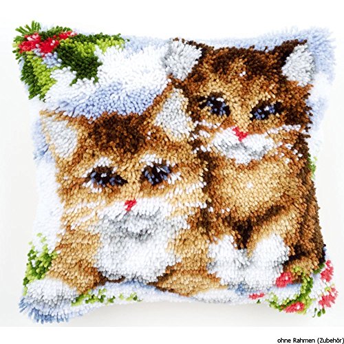 Vervaco Knüpfkissen mit Knüpfhaken, Multi Colored, 40 x 40 cm Vervaco Knüpfkissen mit Knüpfhaken, Multi Colored, 40 x 40 cm von Vervaco