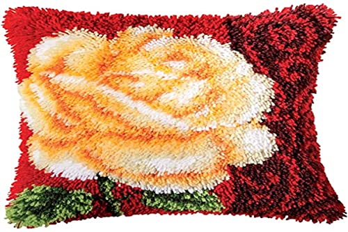 Vervaco Knüpfkissen Set Deko Kissenbezug Knüpfset für Anfänger WEISSE ROSE Basteln Erwachsene Kreativ DIY Handarbeit Kissen zum Selber Knüpfe ca. 40 x 40 cm Latch Hook Kit Knüpfhaken Set Kissen Vervaco Knüpfkissen Set Deko Kissenbezug Knüpfset für Anfänger WEISSE ROSE Basteln Erwachsene Kreativ DIY Handarbeit Kissen zum Selber Knüpfe ca. 40 x 40 cm Latch Hook Kit Knüpfhaken Set Kissen von Vervaco